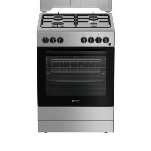 Fogao Indesit I6G3PMS 73 L 4 queimadores a gas prateado