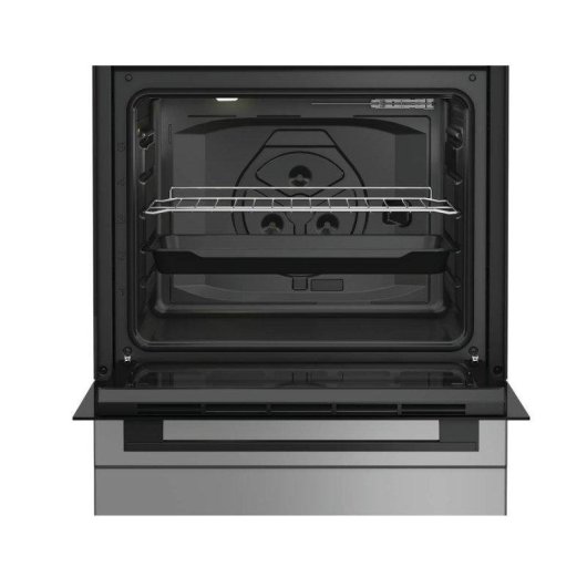 Fogao Indesit I6G3PMS 73 L 4 queimadores a gas prateado