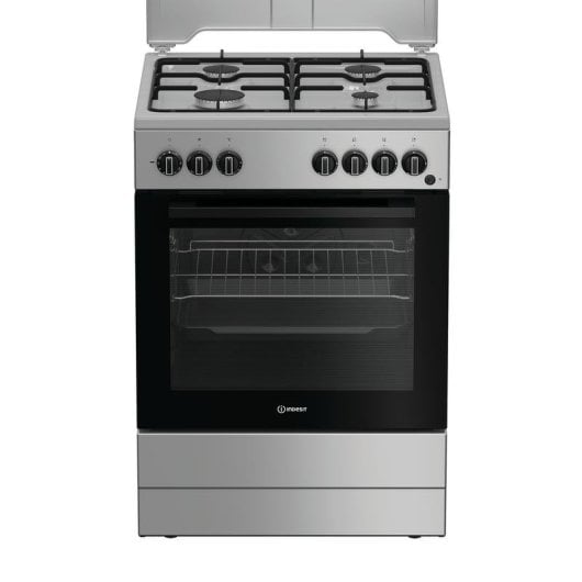 Fogao Indesit I6G3PMS 73 L 4 queimadores a gas prateado