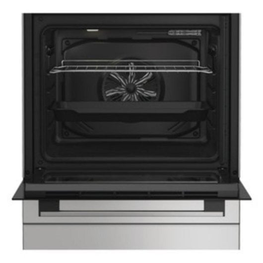Cocina Indesit I6V5PMS 4 Zonas Cerámicas Horno 66 L Convección Plateada