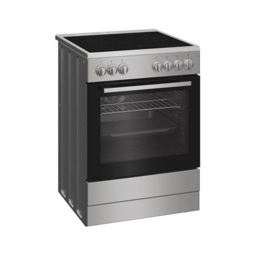 Cocina Indesit I6V5PMS 4 Zonas Cerámicas Horno 66 L Convección Plateada