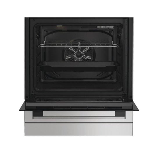 Cocina Indesit I6V5PMS 4 Zonas Cerámicas Horno 66 L Convección Plateada