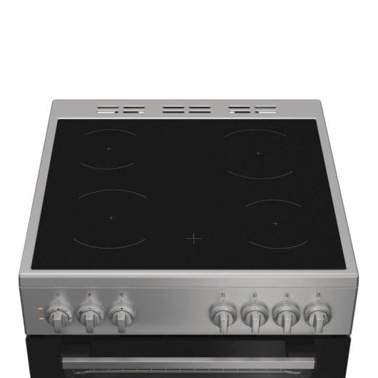 Cocina Indesit I6V5PMS 4 Zonas Cerámicas Horno 66 L Convección Plateada