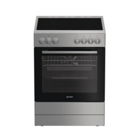 Cocina Indesit I6V5PMS 4 Zonas Cerámicas Horno 66 L Convección Plateada