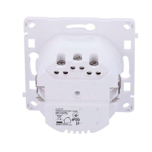 Prise intelligente Ajax Jeweller Type F 868 MHz 240 V Blanc