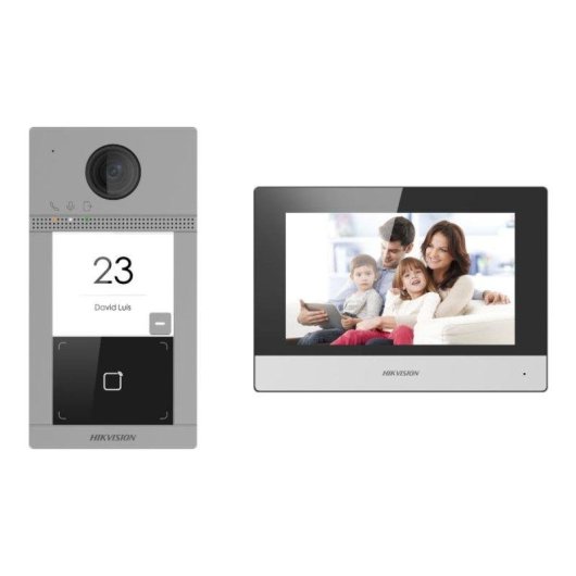 Videoportero WiFi Hikvision DS-KIS604-P(C) Pantalla 7" Full HD 124°