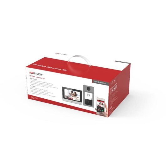 Videoportero WiFi Hikvision DS-KIS604-P(C) Pantalla 7" Full HD 124°