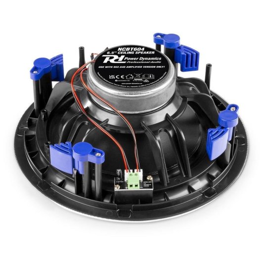 Haut-parleurs Power Dynamics NCBT604 amplifiés Bluetooth 120W blanc