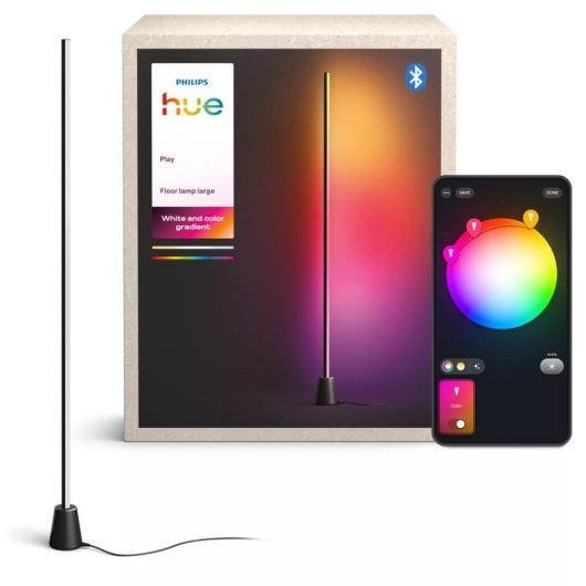 Lampe de pied Philips Hue Play Bluetooth Zigbee 135 cm 1040 lm Noir