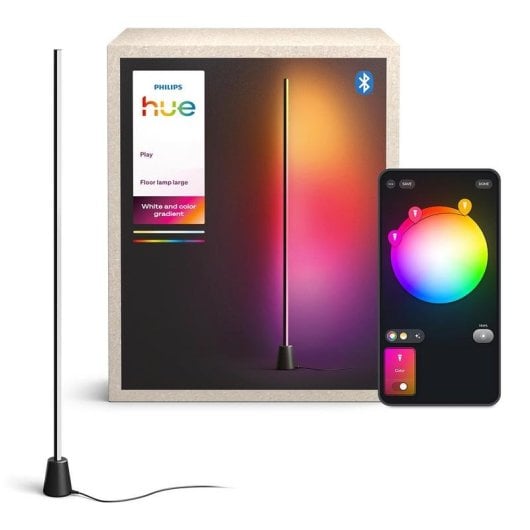 Lampe de pied Philips Hue Play Bluetooth Zigbee 135 cm 1040 lm Noir