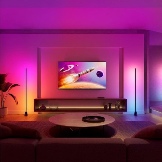 Lampe de pied Philips Hue Play Bluetooth Zigbee 135 cm 1040 lm Noir