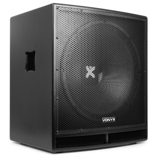 Subwoofer Vonyx activo 18" 1200 W con filtro ajustable