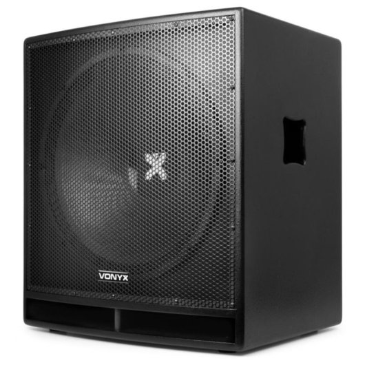 Subwoofer Vonyx activo 18" 1200 W con filtro ajustable