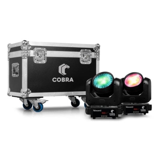 Flight Case BeamZ Professional FC4COBRA para 4 Cabezas Móviles Cobra
