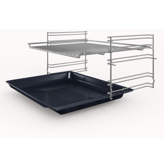 Horno Multifunción Bosch Serie 2 HBF114BS1 66L 60cm Hidrolítico A con Grill Acero inoxidable
