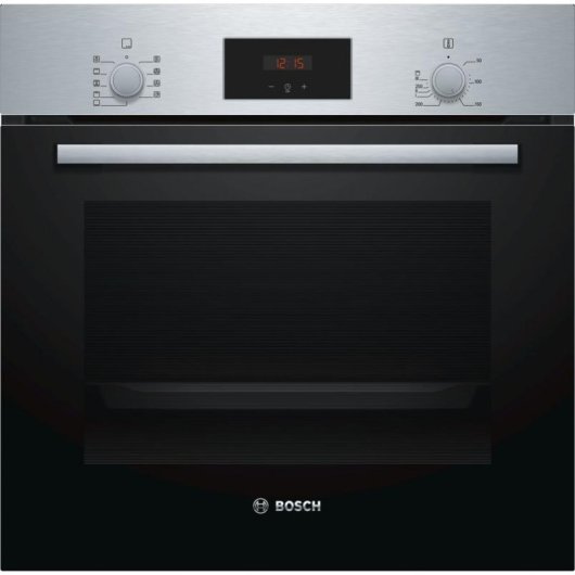 Horno Multifunción Bosch Serie 2 HBF114BS1 66L 60cm Hidrolítico A con Grill Acero inoxidable