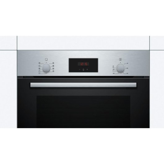 Horno Multifunción Bosch Serie 2 HBF114BS1 66L 60cm Hidrolítico A con Grill Acero inoxidable