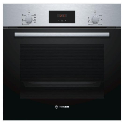 Horno Multifunción Bosch Serie 2 HBF114BS1 66L 60cm Hidrolítico A con Grill Acero inoxidable