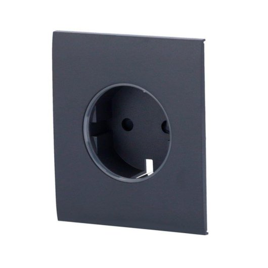 Plaque centrale Ajax CenterCover graphite pour prise intelligente