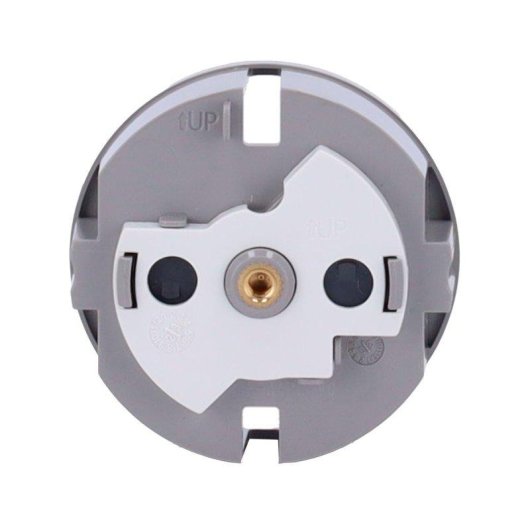 Tapa frontal Ajax SoloCover gris para enchufe inteligente