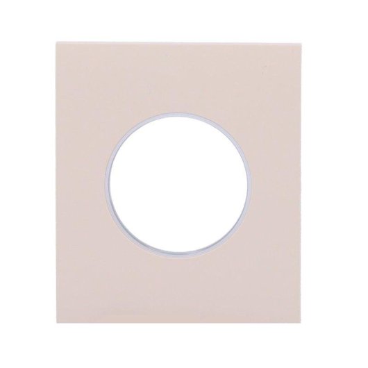 Cache central Ajax Centercover pour prise connectée, beige ivoire