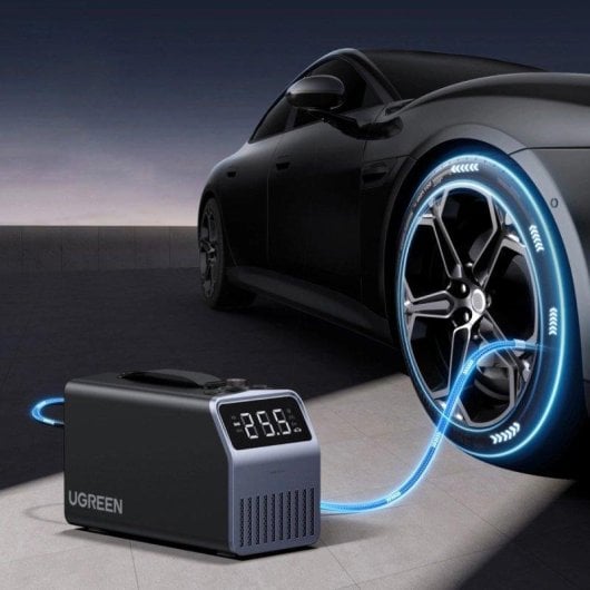 Pompe a air Ugreen 12V 150PSI 4500mAh Gris