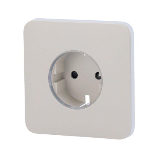 Placca Ajax SoloCover Ostra per presa intelligente Tipo F