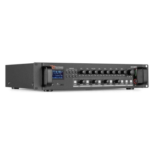 Amplificador Power Dynamics PDV120MP3 120 W Bluetooth USB/SD FM 4 zonas