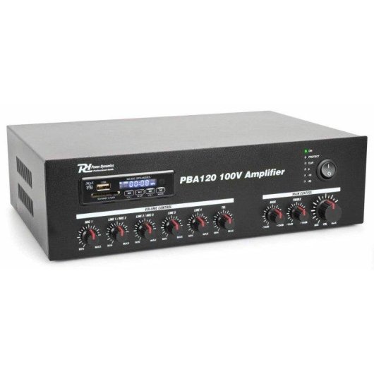 Amplificador Power Dynamics PBA120 120 W Bluetooth USB/SD 100 V