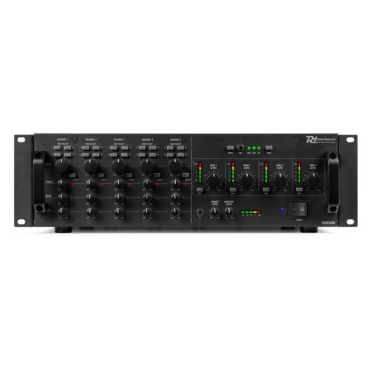 Amplificador Power Dynamics PAM2004 800 W Bluetooth XLR/Jack/RCA 4 zonas