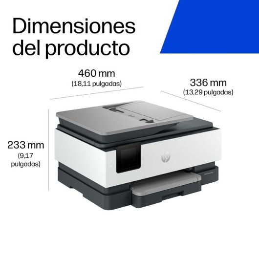 Multifunción HP OfficeJet Pro 8122 inyección tinta color WiFi ADF + 3 Meses de Instant Ink Gratis