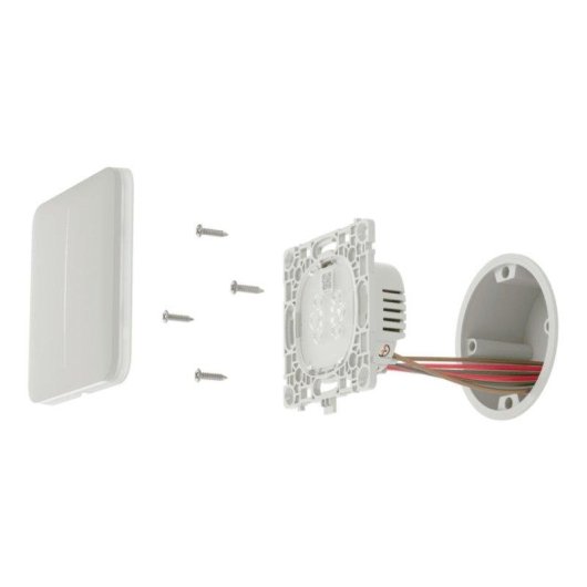 Interruptor inteligente Ajax LightSwitch LightCore 2 Gang/2 Way Jeweller 868 MHz