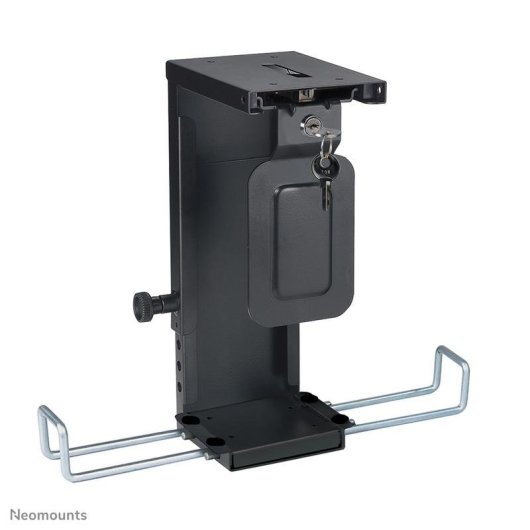 NewStar CPU-D075BLACK/LK CPU-Halterung unter Tisch, abschließbar, 10 kg