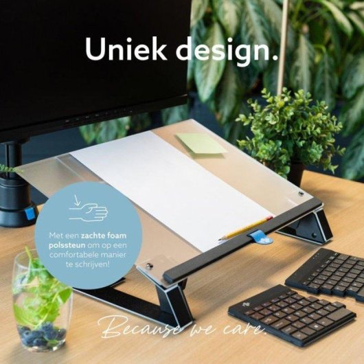 R-Go Tools Read2Write Support de lecture et d'ecriture de bureau, acrylique mat
