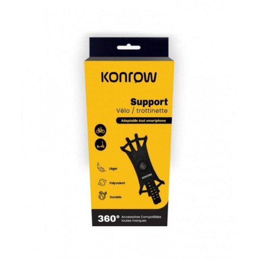 Konrow Ksbike Support smartphone velo/trottinette 360 degres noir