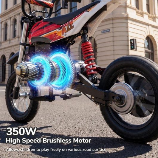 Moto eléctrica infantil iScooter A12 350 W 36 V 4,5 Ah 25 km/h roja