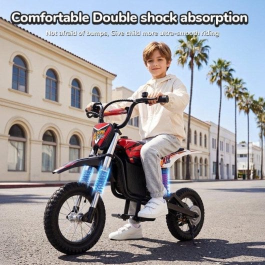 Moto eléctrica infantil iScooter A12 350 W 36 V 4,5 Ah 25 km/h roja
