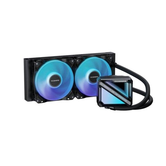 Wasserkuehlung TCOMAS LE200 240 mm 2 ARGB-Luefter Display