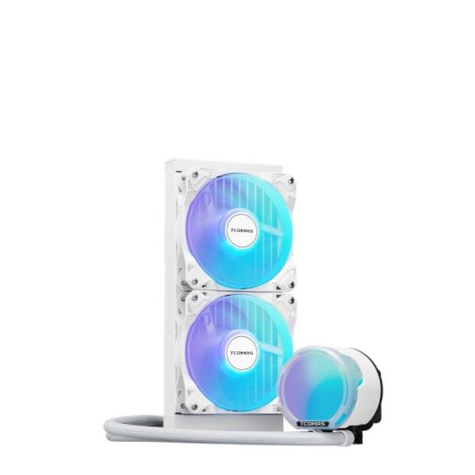 Refrigeración líquida TCOMAS LE100 240 mm 2 ventiladores ARGB blanco