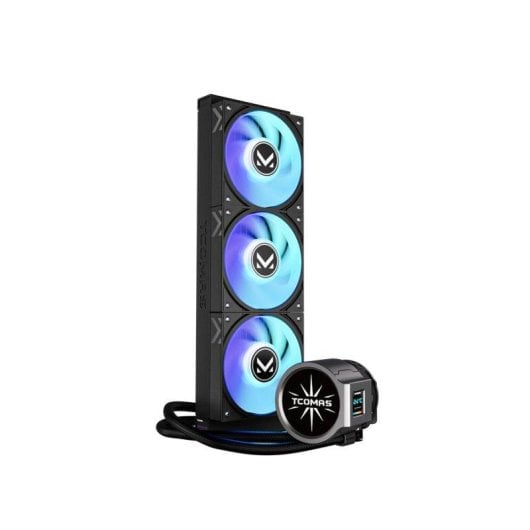 Refrigeração Líquida TCOMAS Edge 360 ARGB 3 Ventoinhas Ecrã Circular