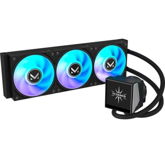 Flüssigkeitskühlung TCOMAS ANGL 360mm 3 ARGB Lüfter Schwarz