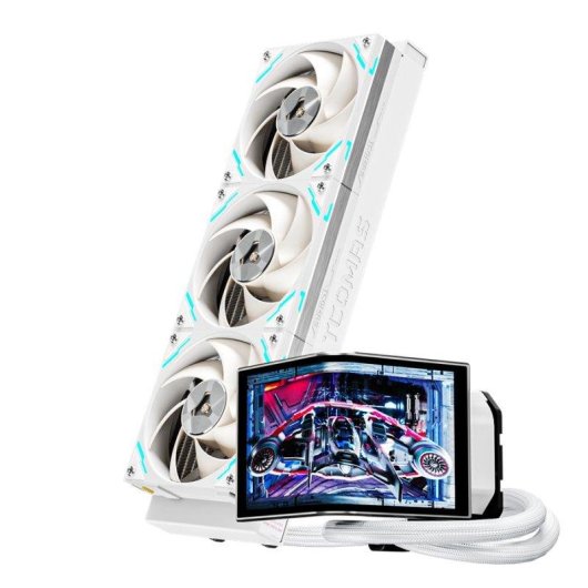 Flüssigkeitskühlung TCOMAS Neox Pro 360 3 ARGB Lüfter Weiß