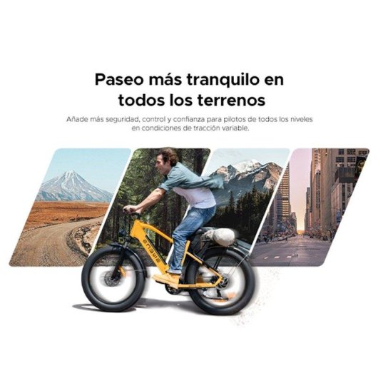 Vélo électrique ENGWE E26 26" Fat Tire Jaune 48V 16Ah 250W 7 Vitesses
