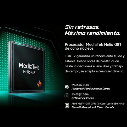 Blackview Fort 2 4G 8GB 128GB 6,56" Noir Double SIM