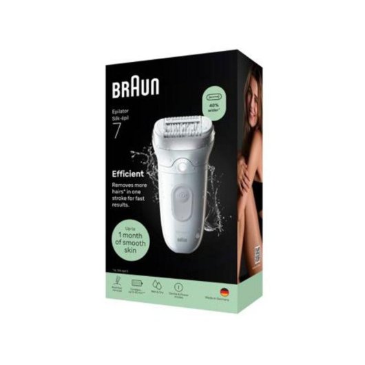 Depiladora eléctrica Braun Silk-épil 7 SE7-000 inalámbrica 2 ajustes seco y húmedo