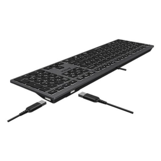 Tastiera A4Tech Fstyler FX60H Slim Gaming 100% Grigia retroilluminata bianca