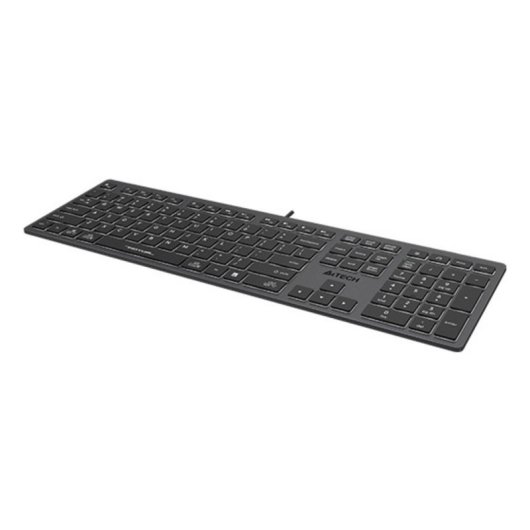 Tastiera A4Tech Fstyler FX60H Slim Gaming 100% Grigia retroilluminata bianca