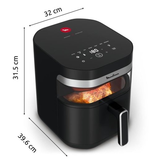 Freidora de aire Moulinex Easy Fry Infrared EZ8328 7 L 2180 W con ventana