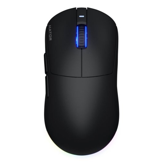 Ratón HATOR Quasar 3 Wireless 2.4 GHz Bluetooth USB 12000 DPI Noir RGB
