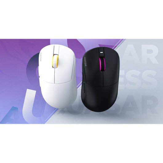 Ratón HATOR Quasar 3 Wireless 2.4 GHz Bluetooth USB 12000 DPI Noir RGB